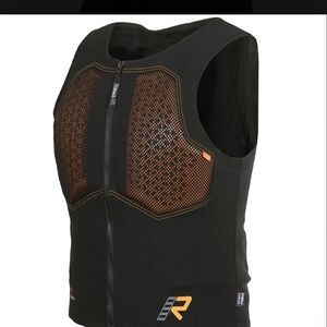 Men's Black Impact Vest with Copper Chest Panels